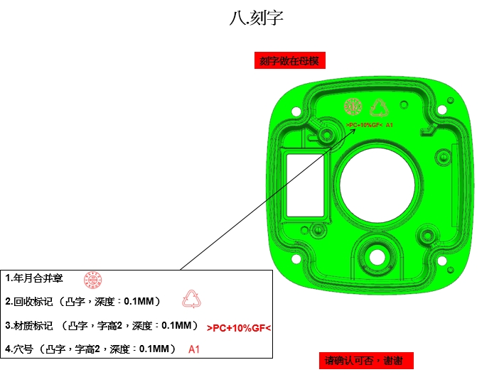 7.模具設(shè)計開模報告(DFM)刻字內(nèi)容