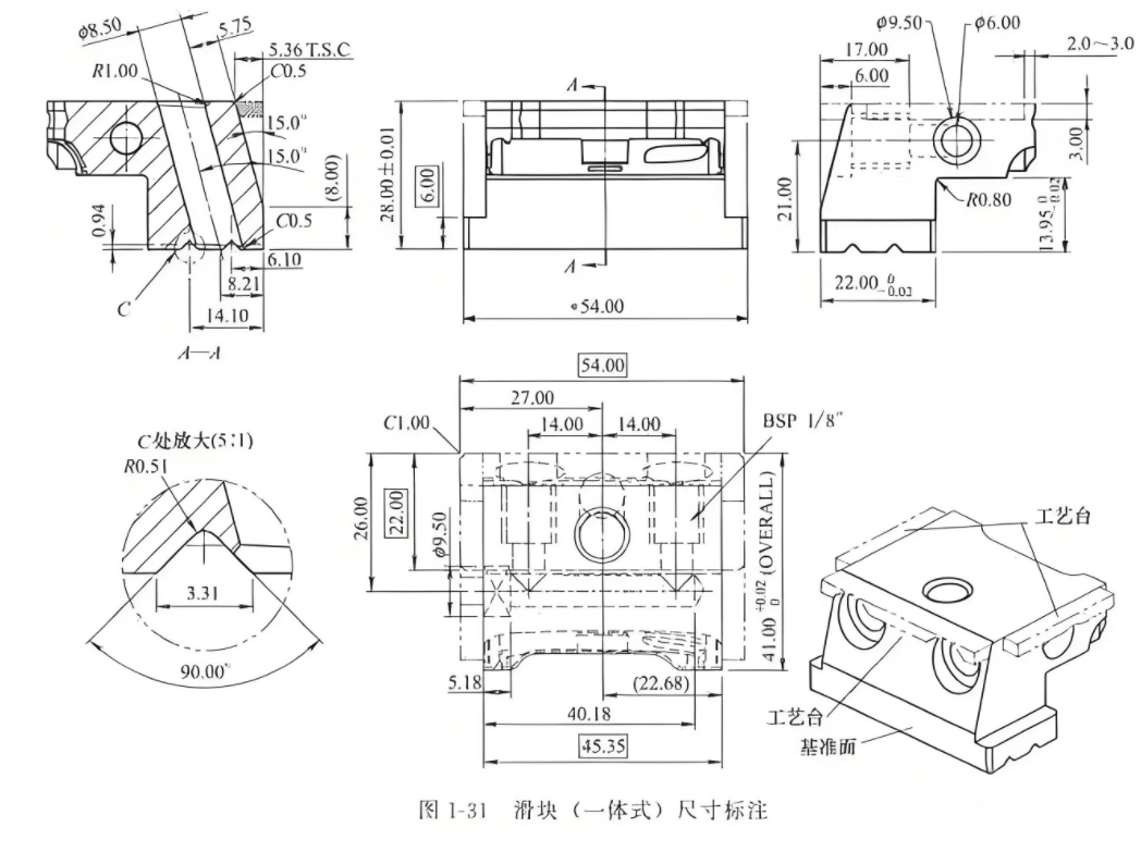 論述什么是注塑模具的2D加工圖